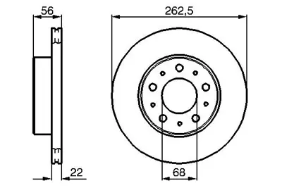 BOSCH 0986478283 Fren Disk Volvo 740 Arka 1359906 13599063 13359063 9508210 1329906 2708766 270876 13591565 1359156 13296355