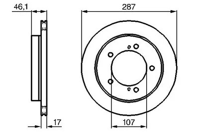 BOSCH 0986478422 Fren Dısk Suzukı-Vıtara 5 Kapı On Hk Df3165 DF3165