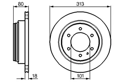 BOSCH 0986478496 Fren Diskiarka Frontera A 92>98 Frontera B 98> Monterey 91> / Trooper 91> Havalı DF4030