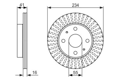 BOSCH 0986479592 Fren Dısk Daıhatsu Sırıon Yrv On Hk Df4887 43512B1050 43512B1040 4351297201 4351297202 43512B2112 43512B1050000 4351297202000 43512BZ030 43512B2111 43512BZ040