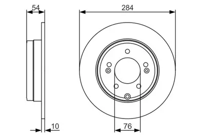 BOSCH 0986479A45 Fren Dısk Hyundaı Ix35 Kıa Sonata 584113k110 Df4980 584113K110 584113K100 584113S100 584113K150 S584113K100 S584113K110 58411K110 584113L010 584113L000 S584111H300