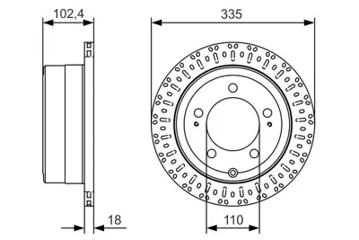 BOSCH 0986479A61 Fren Dısk Toyota Land Crusıer 4243160240 