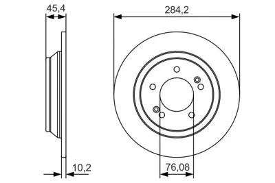 BOSCH 0986479C39 Fren Dısk Kıa Carens 58411a4000 