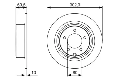 BOSCH 0986479R07 Fren Dıskı 4615A121 4743999AA 4615A193 1606292080 1611667880 4743999AB K04743999AA K04743999AB 1611500480 424961