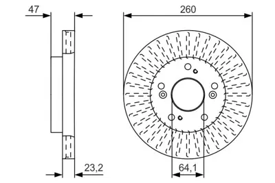 BOSCH 0986479U92 Fren Disk Honda Cıvıc Ön 42251s30000 