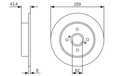 BOSCH 0986479V07 Fren Disk Suzukı Swıft Arka 2012 5561171l00 5561171L00 5561171L01 5561168L00 5561171L00000 5561161M10 5561171L01000 5561168L00000 5561158M00 5561161M10000