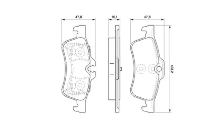 BOSCH 0986494063 Dısk Balata Bmw Mını,Mınıcooper,Cabrıo Ar Gdb1561 34216762871 34211503077 34216761288 34216770252 1503077 6770252 6761288 6762871 34316786873 1K0698151