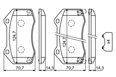 BOSCH 0986494718 Fren Balatası Ön Corsa D 06> 1.6 Turbo Corsa E 14> 1.6 Turbo 655791873 790475 10526260030025 10526260030030 10548260030125 10548260030130 11568260030130 420452 60778260 790474