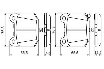 BOSCH 0986494865 Fren Balatası Arka Nıssan 350z. Roadster 26696SG000 26696FG000 44060EB323 D40F0CD01B 44060CD094 26696FE00 26696FE000 26696FE080 26696FE001 26696XA010