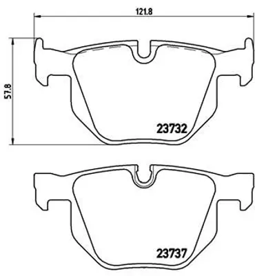 BOSCH 0986424882 Disk Balata Bmx X5 X6 E60 Arka 0