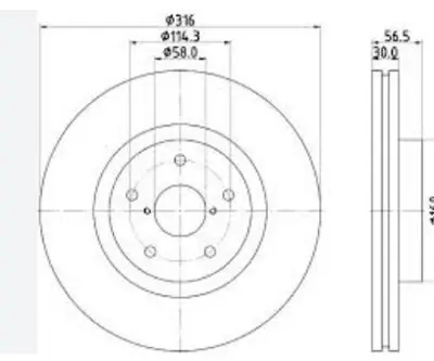 BOSCH 0986479D63 Fren Disk Subaru Outbeck 26300AL010 26300XA00A 26300FG000 26300AL04A 26300XA000 26300AG000 26300AG001 26300AL03A