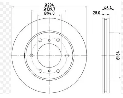 BOSCH 0986479D69 Fren Disk Mıtsıbıshı L200 Ön 2018- 4615A201 6000609712 6000611049 4615A147 4615A203 MN102276 4615A002 4615A002T MN102276T TS200209