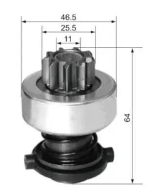 BOSCH 1006209501 Marş Dişlisi Golf 1.6d Jetta 1.6 80-83 055911335D