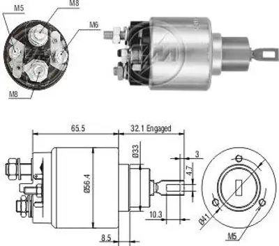 ZM 0475 Mars Otomatıgı 12v Mercedes 120340 Dıesel Bmw Cıft Cıvata Kucuk Tıp 