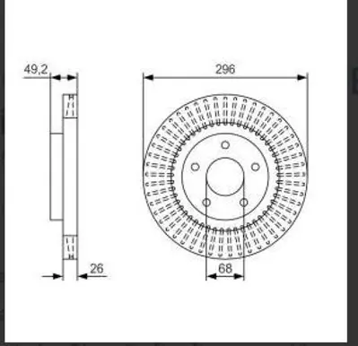 BOSCH 0986479D65 Fren Disk Nıssan Altima Teana Ön 402069J400 40206JN01A 40206JN90A 40206JA00B 40206JA00A 402069W100C166 40206JN02A 40206JN02B D0206JA00JNW 402063Z600