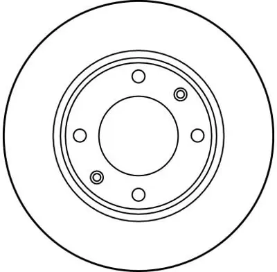 TRW DF1218 Fren Diski Ön 205 1.6 Gtı 1.9 Gtı Havalı 247mm 4246A6 424690 91517694 95669225 230111 4246R60 E169096