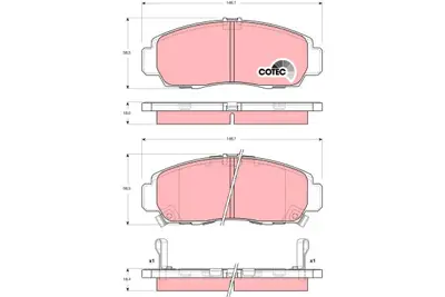 TRW GDB3240 Disk Balata Honda Acura Ön 45022SOKA00 45022SOKA01 45022SOKA11 45022S3N000 45022SZ3G00 45022S0KA11 45022SEPA11 45022SMA000 45022SNBE01 45022SZ3A00