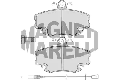 MAGNETI MARELLI 323700000100 Fren Balatası Ön Clıo 15> Megane 16-Fıslı 7701203129 7701203282 7701203775 7701203777 7701203795 7701203796 7701203797 7701204066 7701204357 7701204358