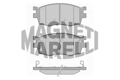 MAGNETI MARELLI 323700001600 Fren Balatası Ön Accent Era 07>11 İ20 09> / Rıo Iı 05> 581011GA00 581011GE00 581011JA10 581011JA60 581013CA20 581011GA10 S581011GE00 581011GE00S1 D11568266 1GE0058101