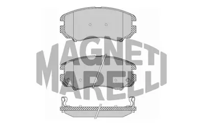 MAGNETI MARELLI 323700008500 Fren Balatası Ön Coupe 02> Sonata 04> Elantra 00> Tucson 04> / Magentıs Soul 09> Sportage 04> 581013CA20 581013CA70 5810138A81 5810138A90 581011FA50 581012CA11 5810138A80 581011FE00 581011FE01 581012GA01