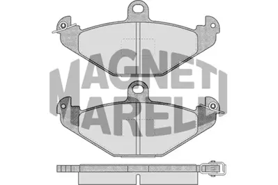 MAGNETI MARELLI 323700021400 Fren Balatası Arka Laguna 7701203633 7701203635 7701203726 7701205015 8671016191 4801293 4801664 4801726 9199059 93181371