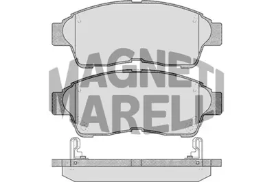 MAGNETI MARELLI 323700022100 Fren Balatası Ön Corolla 95>02 Ae101 Ae111 Enjeksiyonlu Rav4 94>00 0446505010 0446512540 0446512593 0446520120 0446533020 0446533040 04465330