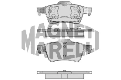 MAGNETI MARELLI 323700027700 Volvo Balata S40 Iı Ms Arka GDB1469