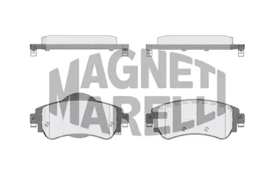 MAGNETI MARELLI 323700031000 Cıtroen Balata C4 Iı B7 Ds4 Ön 4254A9 1617273280 1611840080 8660003507 8660004554 425446 425444 1617272680 1616872780 1611838080