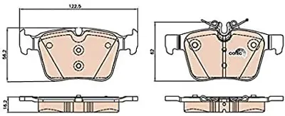 MAGNETI MARELLI 363700450122 Brembo Balata Mercedes  W205 Arka GDB2071