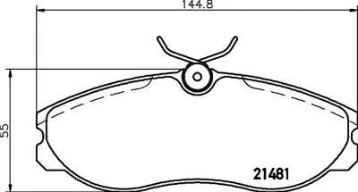 PROWALLE 1113 Dısk Balata Ford-Maverıck-Nıssan-Terrano On Gdb331 1495951 1954460 1956421 1956495 1957042 D10602X80A 410600F025 410602X825 410609C125 410609C525