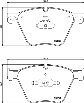 PROWALLE 1915 Dısk Balata Bmw X5 (E70), X6 (E71,E72) On Gdb1915 34116792874 34116794464 34116783554 34114065325 34116775326 34116791527 34114071908 34116799864 34116791669 4065325