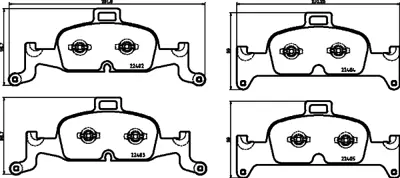 PROWALLE 2126 Dısk Balata Audı A4 On 2015 Fdb4616 Pro4616 8W0698151M 8W0698151AC 4K0698151E 8W0698151AD 8W0698151AQ 8W0698151L 8W0698151BB 8W0698151BC 4K0698151AB 4K698151E