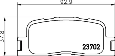 PROWALLE 3374 Dısk Balata Toyota Camry Ar Gdb3374 0446633100 0446633130 WVA23702