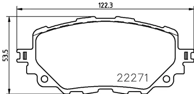 PROWALLE 4873 Fren Balata Mazda Mx-5 Ön 2015 Fıat 124 Spider 6000615055 68333395AA N2Y33328ZA N2Y33328ZB N2Y33328ZC N2Y33328ZD N2Y33329ZB NAYJ3328Z NAYJ3328ZA NAJY3328Z