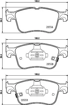 PROWALLE 5279 Fren Balata Vw Amarok Ön  2h6698151a 2H6698151 2H6698151A 2209149 2210416 KTJX612K021AEA KTJX612K021AEB 4206902 4207000 4207500 4207600