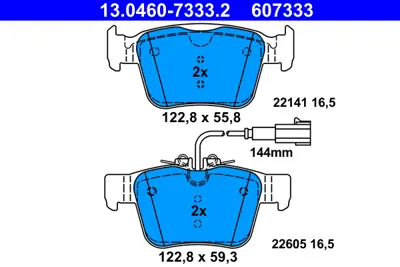 PROWALLE 8133 Fren Balata Alfa Romeo Gıulıa Arka 68318394AA 77367718