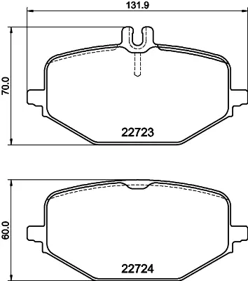 PROWALLE 8309 Fren Balata Mercedes Arka Gle W167 0004205102 A0004204002 A0004205102 4205102 4204102 4204002 A0004204102 4203805 A0004203805