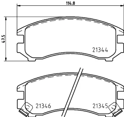 PROWALLE 882 Dısk Balata Nıssan Sunny/Suzukı Swıft On Gdb882 4106058A90 4106067A85 4106067A86 4106072A85 4106072A86 4106072A87 4106072A88 4106072A89 4106073A85 4106076A85