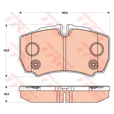 PROWALLE 1901 Dısk Balata Ford Transıt V347 2006-- Cıft Teker Arka 