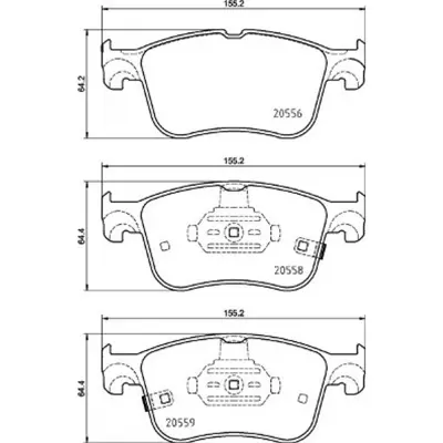 PROWALLE 20559 Dısk Balata Ford Focus Ön 2018- 0986424885 JX6Z2001J