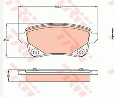 PROWALLE 2082 Dısk Balata Renault Grand Scenıc Iıı Arka Gdb2082 GDB2082