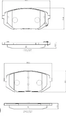 PROWALLE 26495 Fren Balata Hyundaı Tucson Ym Ön 58101N9A10