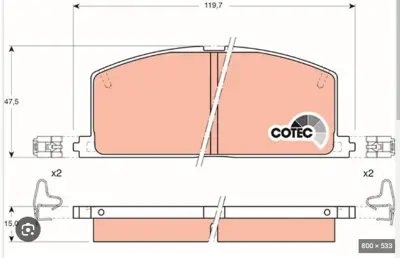 PROWALLE 3184 Fren Balatasıön Corolla 88>95 Ae92 E100 Karburatörlü Gdb323 GDB323