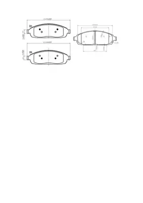 PROWALLE 4136 Fren Balatası Ön Commander 05>10 Grand Cherokee 04>10 GDB4136