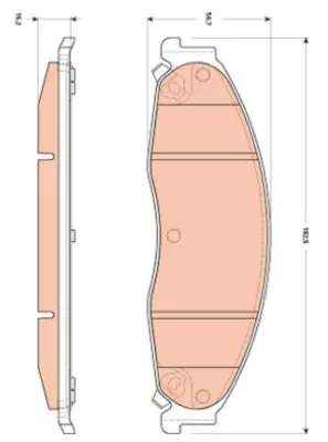 PROWALLE 4601 Dısk Balata Cadıllac Cts Sts On 05- Gdb4601 GDB4601