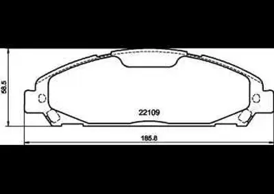 PROWALLE 8025 Fren Balata Ford Mustang Cupe 2014 Fr3c2001ff 