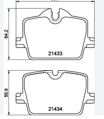 PROWALLE 8284 Fren Balata Bmw G20 Z4 Roadster 34206888831 