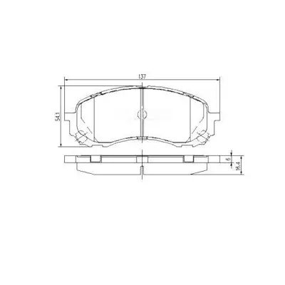 PROWALLE 7682 Fren Balatasıön Impreza 00>12 1.5 GDB3469