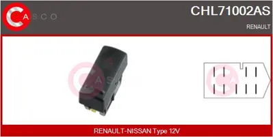 MFK CD-016 Renault 19 4lü Flasher Dügmesı 7700817335