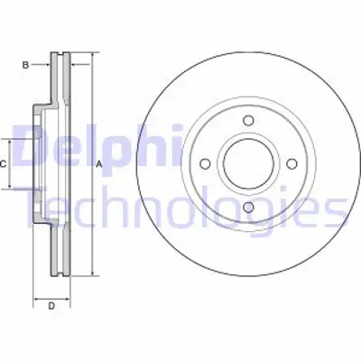 DELPHI BG4569C On Fren Dısk Aynası B Max 12> Fıesta Vı 13> Transıt Courıer 1,5 Tdcı 1,6 Tdcı 14> AY111125AA EY161125AA EY161125BA 1751584 1833857 1833867 2272661 K1BC1125AB EY161125AB AY112K021CA